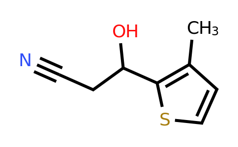 1502447-48-4 | 3-Hydroxy-3-(3-methylthiophen-2-yl)propanenitrile