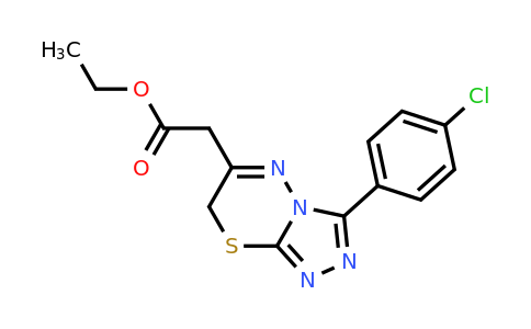 150536-08-6 | Ethyl 2-[3-(4-chlorophenyl)-7h-[1,2,4]triazolo[3,4-b][1,3,4]thiadiazin-6-yl]acetate
