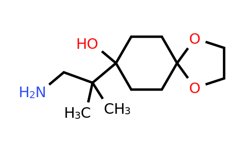 8-(1-Amino-2-methylpropan-2-yl)-1,4-dioxaspiro[4.5]decan-8-ol