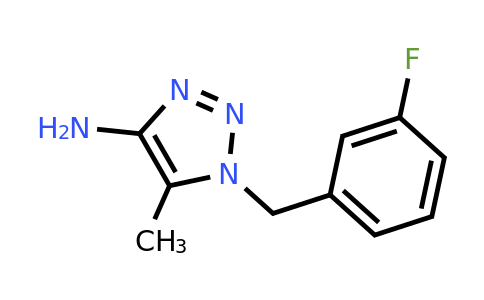 1507906-31-1 | 1-[(3-fluorophenyl)methyl]-5-methyl-1h-1,2,3-triazol-4-amine