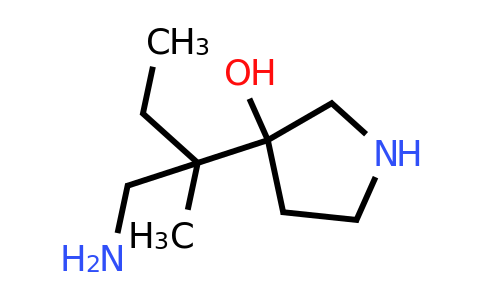 3-(1-Amino-2-methylbutan-2-yl)pyrrolidin-3-ol