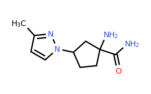 1-Amino-3-(3-methyl-1h-pyrazol-1-yl)cyclopentane-1-carboxamide