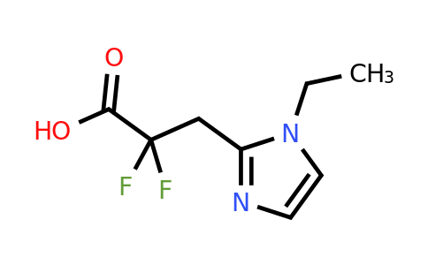 3-(1-Ethyl-1h-imidazol-2-yl)-2,2-difluoropropanoic acid