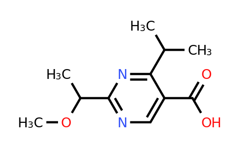1517498-38-2 | 4-Isopropyl-2-(1-methoxyethyl)pyrimidine-5-carboxylic acid
