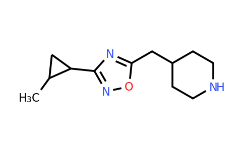 3-(2-Methylcyclopropyl)-5-(piperidin-4-ylmethyl)-1,2,4-oxadiazole