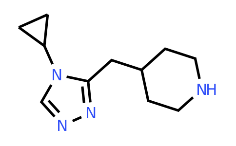 1518729-15-1 | 4-((4-Cyclopropyl-4h-1,2,4-triazol-3-yl)methyl)piperidine