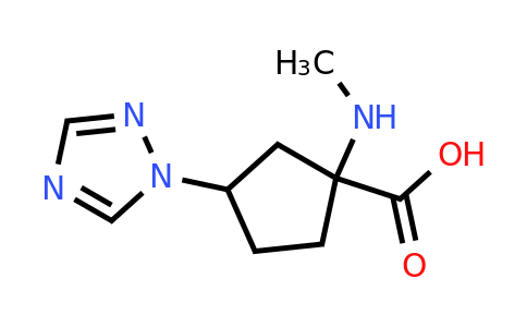 1-(Methylamino)-3-(1h-1,2,4-triazol-1-yl)cyclopentane-1-carboxylic acid