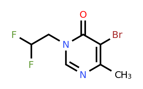 1520677-44-4 | 5-Bromo-3-(2,2-difluoroethyl)-6-methylpyrimidin-4(3h)-one