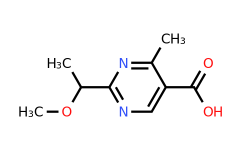 1527616-91-6 | 2-(1-Methoxyethyl)-4-methylpyrimidine-5-carboxylic acid