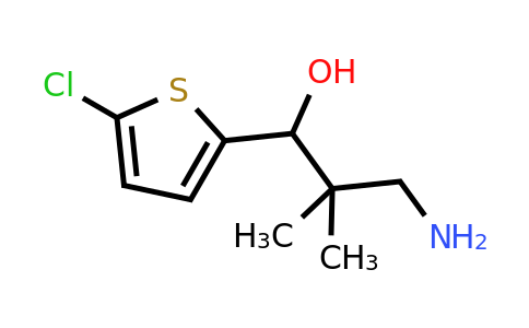 1527665-13-9 | 3-Amino-1-(5-chlorothiophen-2-yl)-2,2-dimethylpropan-1-ol