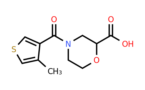 1532751-84-0 | 4-(4-Methylthiophene-3-carbonyl)morpholine-2-carboxylic acid