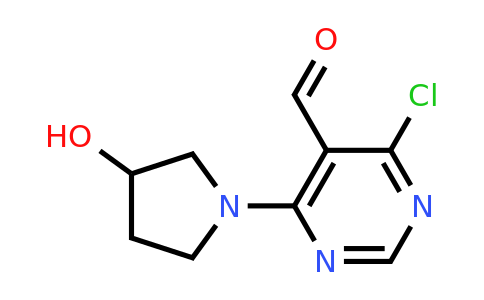 1537082-33-9 | 4-Chloro-6-(3-hydroxypyrrolidin-1-yl)pyrimidine-5-carbaldehyde