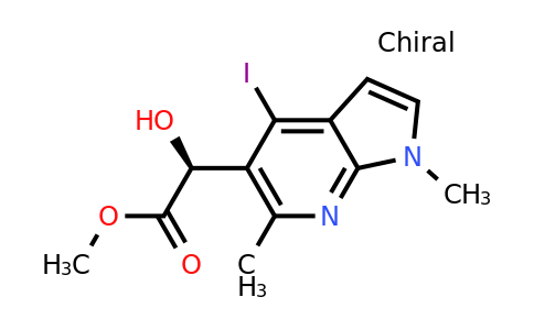 1537883-84-3 | methyl (2S)-2-hydroxy-2-{4-iodo-1,6-dimethyl-1H-pyrrolo[2,3-b]pyridin-5-yl}acetate