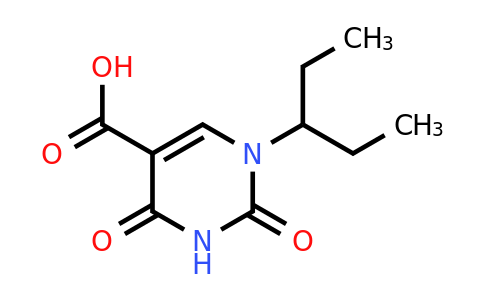 1540137-33-4 | 2,4-Dioxo-1-(pentan-3-yl)-1,2,3,4-tetrahydropyrimidine-5-carboxylic acid