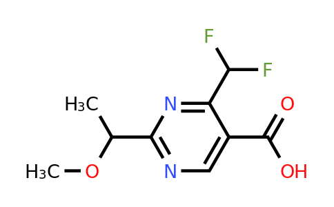 1540413-38-4 | 4-(Difluoromethyl)-2-(1-methoxyethyl)pyrimidine-5-carboxylic acid