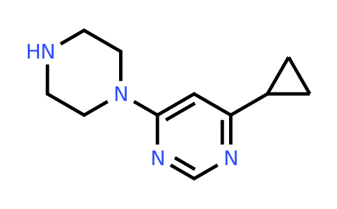 1545121-65-0 | 4-Cyclopropyl-6-(piperazin-1-yl)pyrimidine