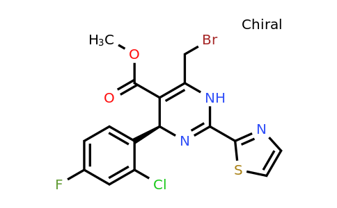 1578155-69-7 | Methyl (R)-6-(bromomethyl)-4-(2-chloro-4-fluorophenyl)-2-(thiazol-2-yl)-1,4-dihydropyrimidine-5-carboxylate