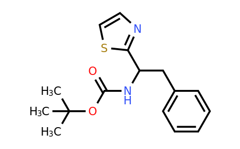 158189-10-7 | tert-Butyl (2-phenyl-1-(thiazol-2-yl)ethyl)carbamate