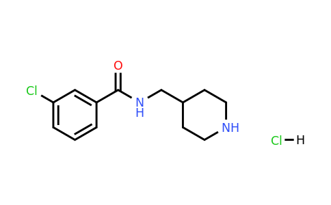 3-Chloro-N-(4-piperidinylmethyl)benzamide hydrochloride