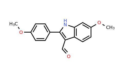 158611-24-6 | 6-Methoxy-2-(4-methoxyphenyl)-1H-indole-3-carbaldehyde