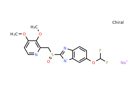 Sodium (S)-6-(difluoromethoxy)-2-(((3,4-dimethoxypyridin-2-yl)methyl)sulfinyl)benzo[d]imidazol-1-ide