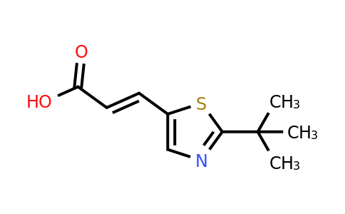 1613051-27-6 | 3-(2-(Tert-butyl)thiazol-5-yl)acrylic acid