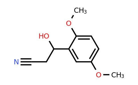 161470-47-9 | 3-(2,5-Dimethoxyphenyl)-3-hydroxypropanenitrile