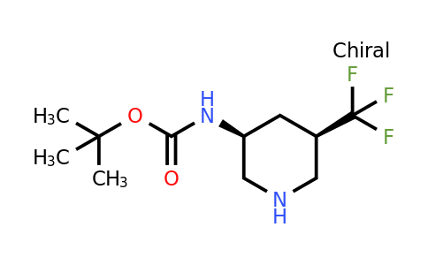tert-Butyl N-[(3S,5R)-5-(trifluoromethyl)piperidin-3-yl]carbamate