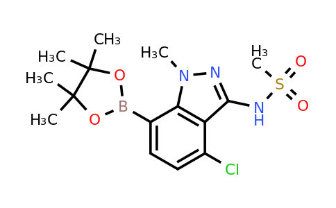 1620056-86-1 | N-(4-Chloro-1-methyl-7-(4,4,5,5-tetramethyl-1,3,2-dioxaborolan-2-yl)-1H-indazol-3-yl)methanesulfonamide