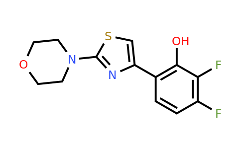 1621375-40-3 | 2,3-Difluoro-6-(2-morpholinothiazol-4-yl)phenol