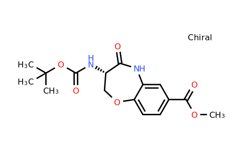1622852-83-8 | (S)-Methyl 3-((tert-butoxycarbonyl)amino)-4-oxo-2,3,4,5-tetrahydrobenzo[b][1,4]oxazepine-7-carboxylate