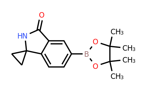 1626335-64-5 | 5'-(4,4,5,5-Tetramethyl-1,3,2-dioxaborolan-2-yl)spiro[cyclopropane-1,1'-isoindolin]-3'-one