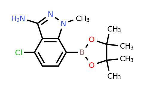 1626335-84-9 | 4-Chloro-1-methyl-7-(4,4,5,5-tetramethyl-1,3,2-dioxaborolan-2-yl)-1H-indazol-3-amine