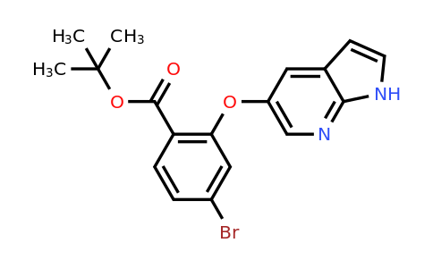 1628047-84-6 | tert-Butyl 2-((1H-pyrrolo[2,3-b]pyridin-5-yl)oxy)-4-bromobenzoate