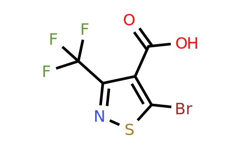 1628451-87-5 | 5-Bromo-3-(trifluoromethyl)isothiazole-4-carboxylic acid