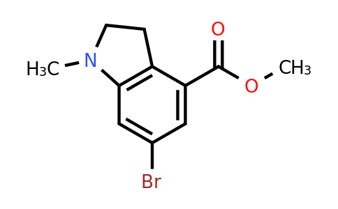 1629879-87-3 | Methyl 6-bromo-1-methylindoline-4-carboxylate