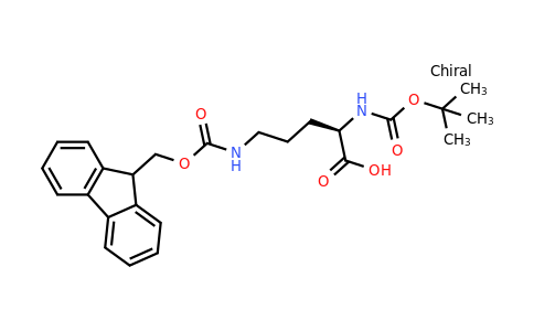 (R)-5-((((9H-Fluoren-9-yl)methoxy)carbonyl)amino)-2-((tert-butoxycarbonyl)amino)pentanoic acid