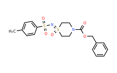 1633667-61-4 | Benzyl 1-(tosylimino)-1lambda6-thiomorpholine-4-carboxylate 1-oxide
