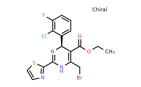 1638652-90-0 | Ethyl (R)-6-(bromomethyl)-4-(2-chloro-3-fluorophenyl)-2-(thiazol-2-yl)-1,4-dihydropyrimidine-5-carboxylate