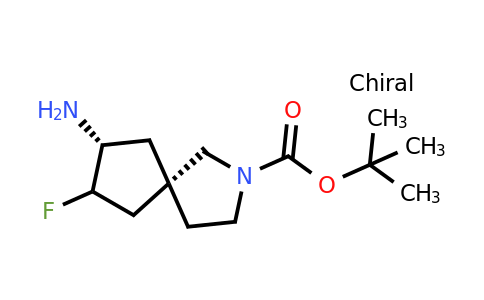 cis-7-Amino-8-fluoro-2-aza-spiro[4.4]nonane-2-carboxylic acid tert-butyl ester
