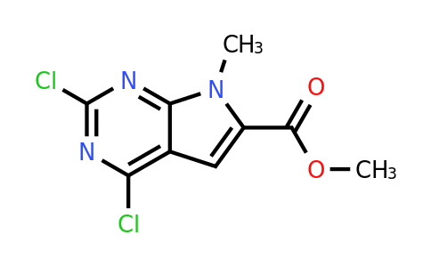 1638771-51-3 | Methyl 2,4-dichloro-7-methyl-7H-pyrrolo[2,3-d]pyrimidine-6-carboxylate