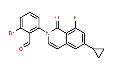 1642290-28-5 | 2-Bromo-6-(6-cyclopropyl-8-fluoro-1-oxo-2-isoquinolyl)benzaldehyde