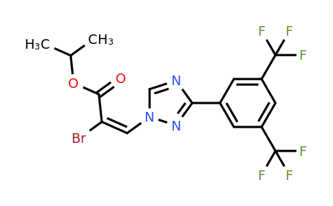 1642300-93-3 | isopropyl (E)-3-(3-(3,5-bis(trifluoromethyl)phenyl)-1H-1,2,4-triazol-1-yl)-2-bromoacrylate