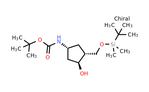 1644346-73-5 | tert-butyl N-[(1R,3R,4S)-3-[[tert-butyl(dimethyl)silyl]oxymethyl]-4-hydroxy-cyclopentyl]carbamate