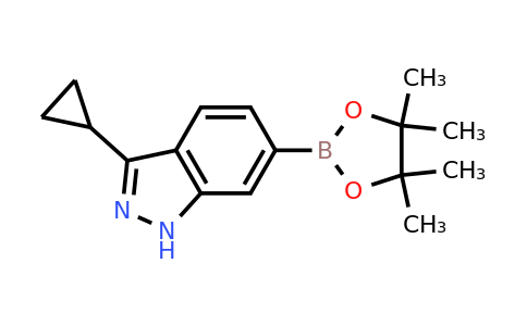 1650548-68-7 | 3-Cyclopropyl-6-(tetramethyl-1,3,2-dioxaborolan-2-yl)-1H-indazole
