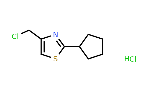 165316-17-6 | 4-(Chloromethyl)-2-cyclopentyl-1,3-thiazole hydrochloride
