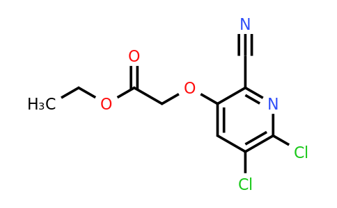 1654021-72-3 | ethyl 2-((5,6-dichloro-2-cyanopyridin-3-yl)oxy)acetate