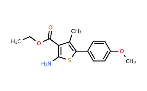 165809-38-1 | Ethyl 2-amino-5-(4-methoxy-phenyl)-4-methyl-thiophene-3-carboxylate