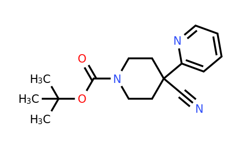 167263-04-9 | tert-Butyl 4-cyano-4-(pyridin-2-yl)piperidine-1-carboxylate