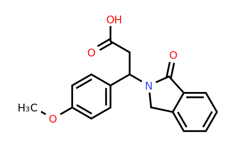 167886-73-9 | 3-(4-Methoxyphenyl)-3-(1-oxoisoindolin-2-yl)propanoic acid